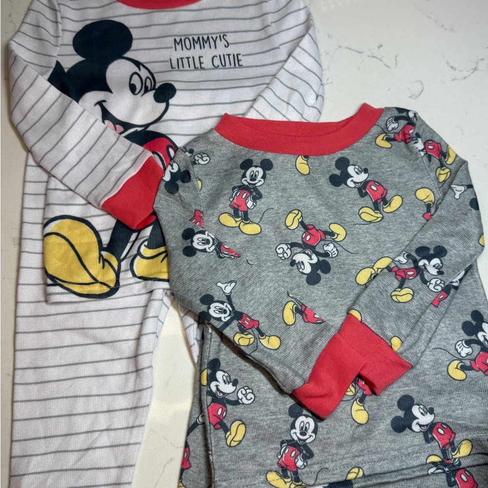Disney Mickey Mouse Kids Pajama 2 Sets -12 M